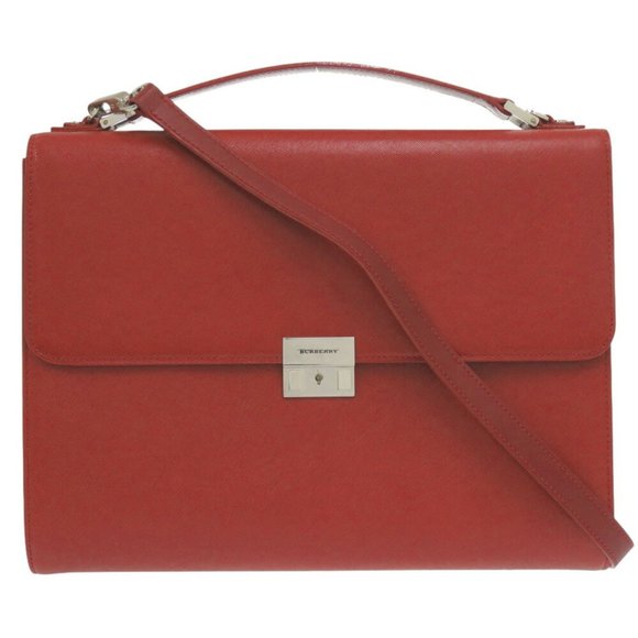 Burberry Leather Red Bag 1797BURBERRY - Picture 1 of 10